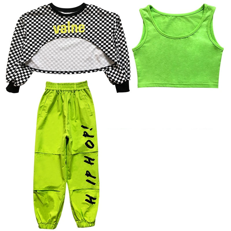 Roupa de hip hop para meninas - Ferlaquez Kids