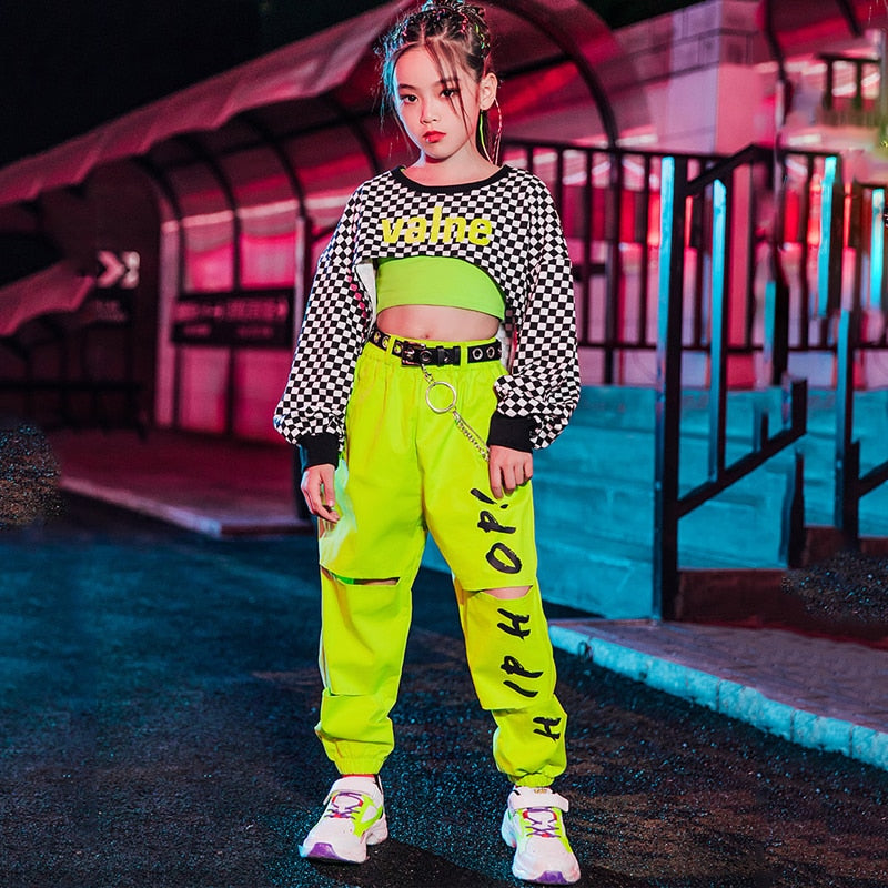 Roupa de hip hop para meninas - Ferlaquez Kids