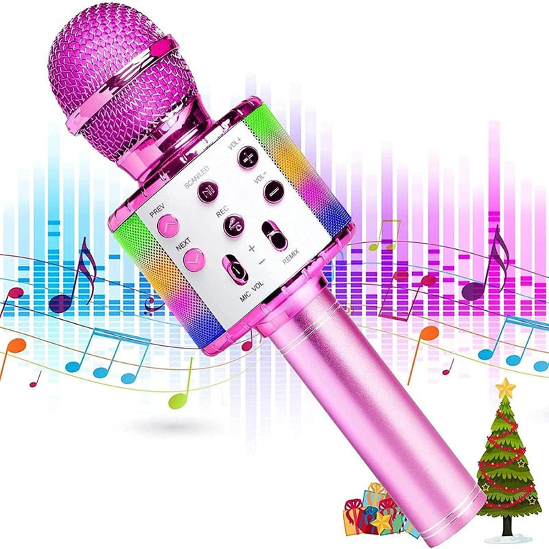 Microfone para karaoke infantil - Ferlaquez Kids