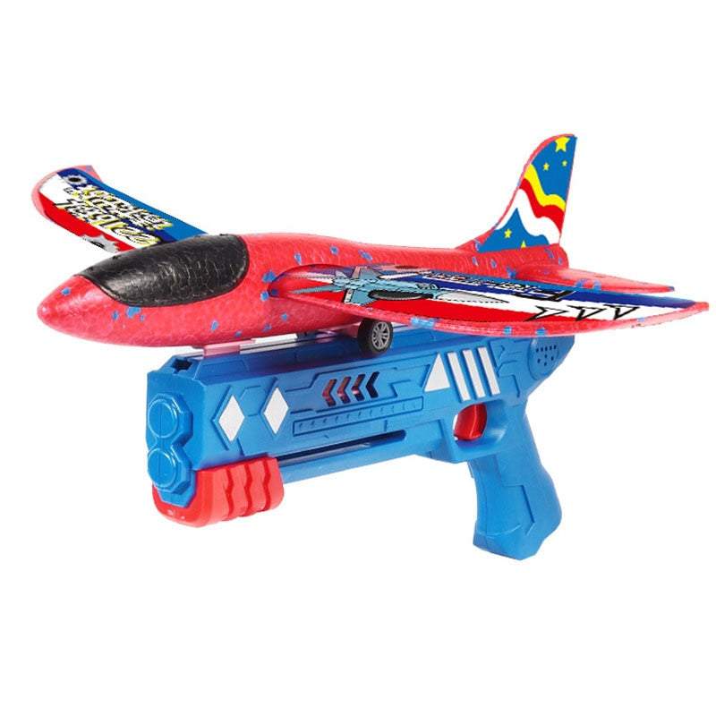 Brinquedo lançador de avião - Ferlaquez Kids