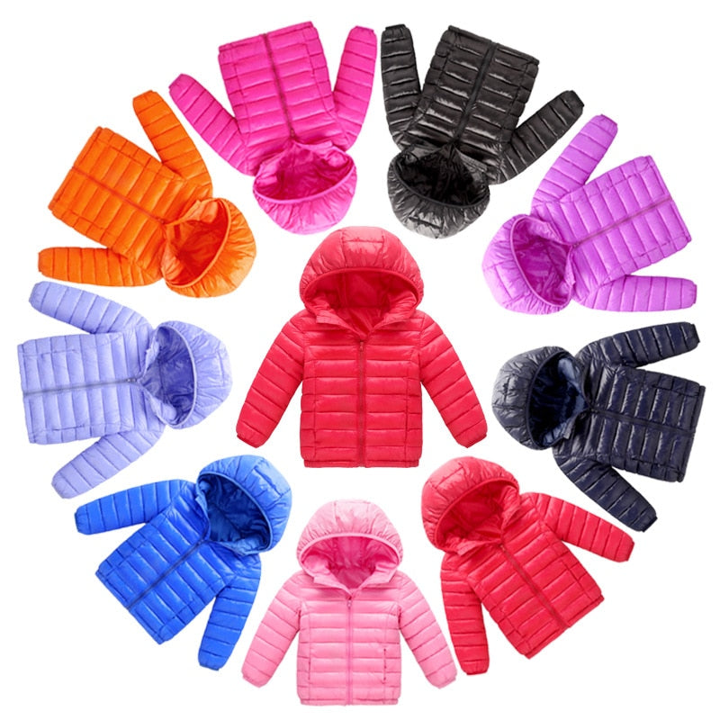 Casaco infantil de inverno para meninas e meninos - Ferlaquez Kids