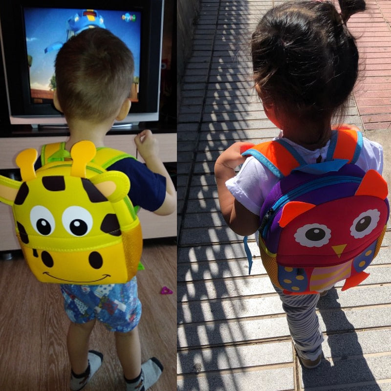 Mochila infantil de bichinhos - 3D