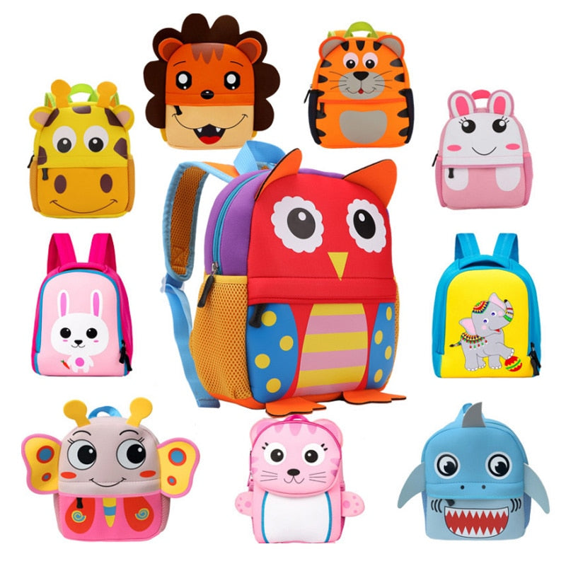 Mochila infantil de bichinhos - 3D