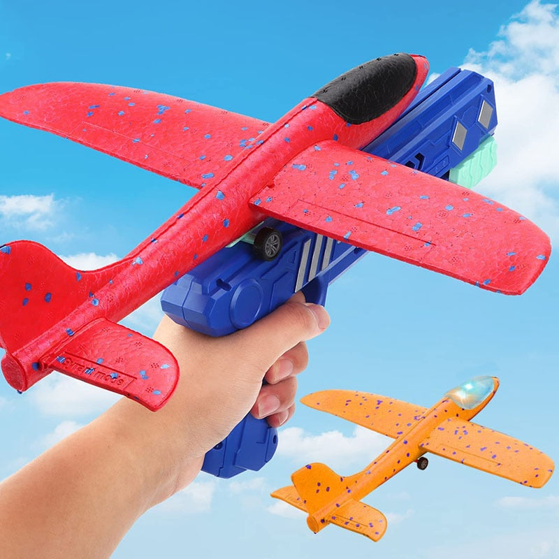 Brinquedo lançador de avião - Ferlaquez Kids