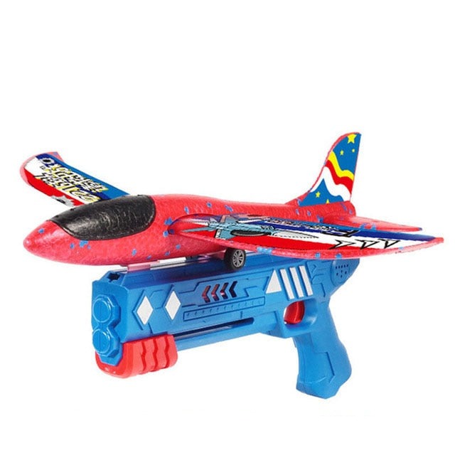 Brinquedo lançador de avião - Ferlaquez Kids