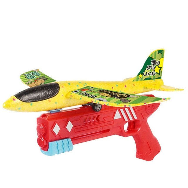 Brinquedo lançador de avião - Ferlaquez Kids