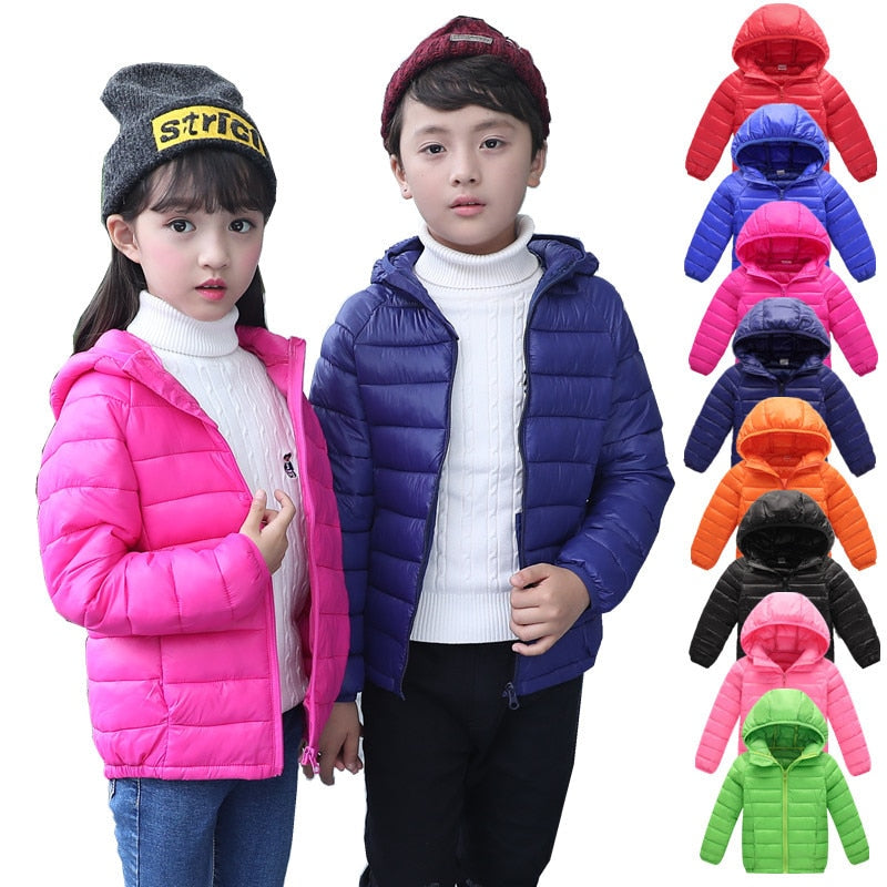 Casaco infantil de inverno para meninas e meninos - Ferlaquez Kids