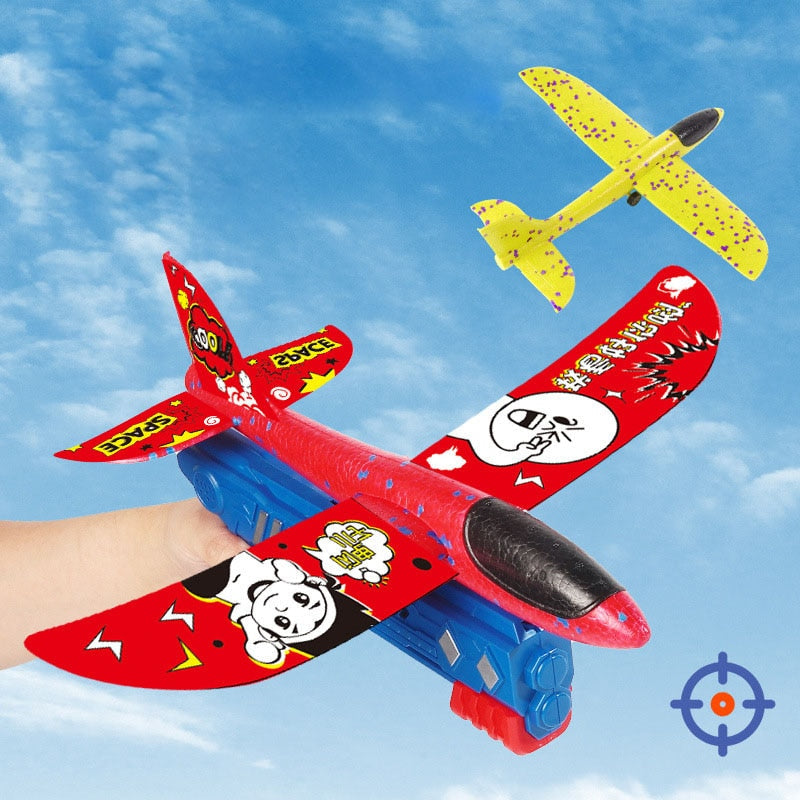 Brinquedo lançador de avião - Ferlaquez Kids